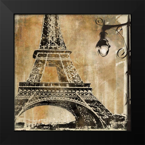 Paris Aglow Black Modern Wood Framed Art Print by Donovan, Kelly