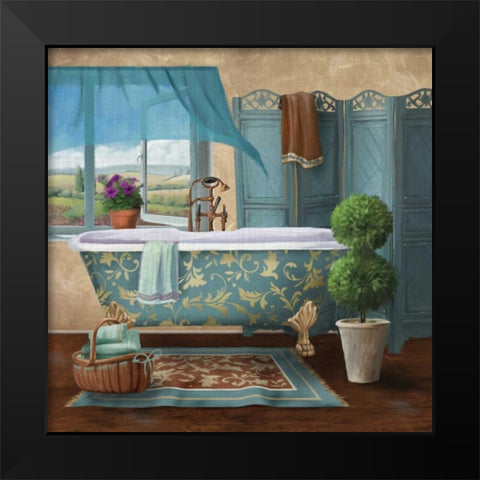 A Little Me Time I Black Modern Wood Framed Art Print by Knutsen, Conrad