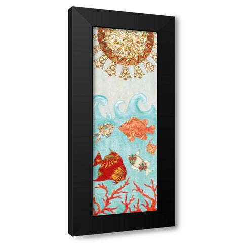 Under the Sea I Black Modern Wood Framed Art Print by Tava Studios