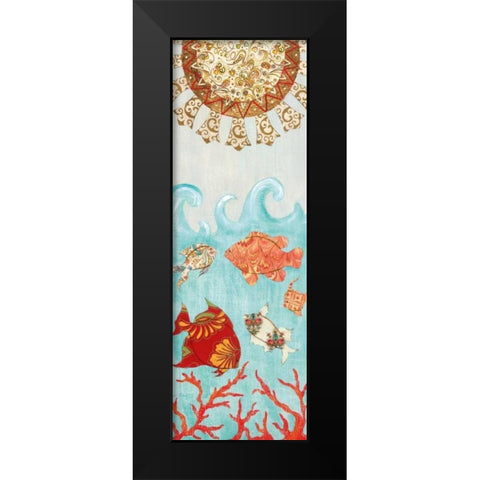 Under the Sea I Black Modern Wood Framed Art Print by Tava Studios