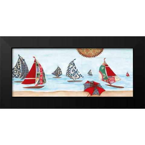 South of France II Black Modern Wood Framed Art Print by Tava Studios