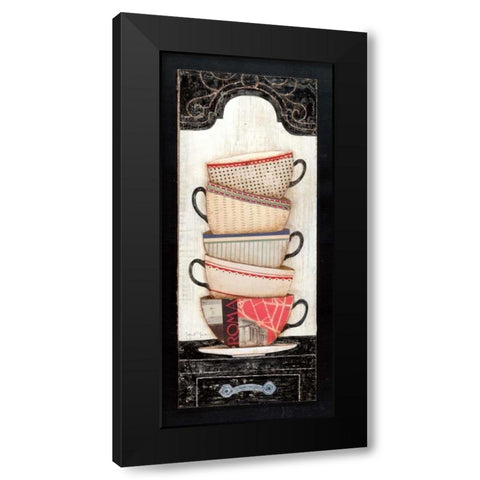 Coffee in Rome Black Modern Wood Framed Art Print by Tava Studios