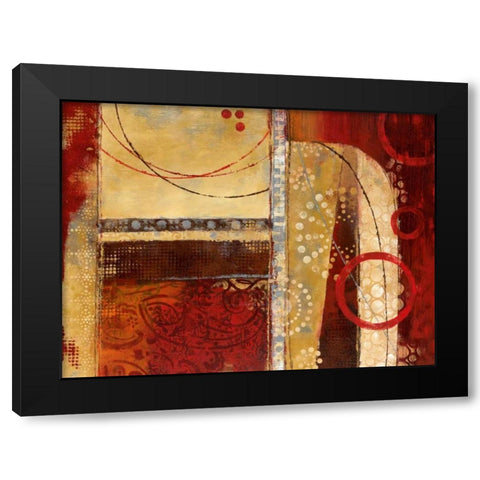 Dance of Light I Black Modern Wood Framed Art Print with Double Matting by Nan