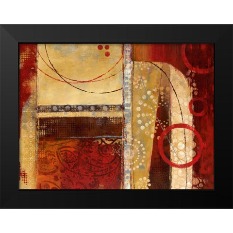 Dance of Light I Black Modern Wood Framed Art Print by Nan