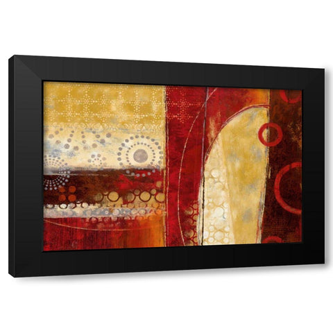 Dance of Light II Black Modern Wood Framed Art Print with Double Matting by Nan