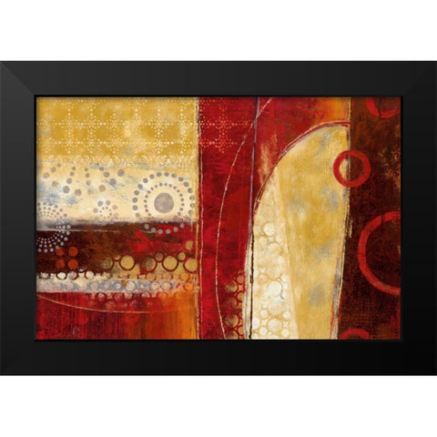 Dance of Light II Black Modern Wood Framed Art Print by Nan