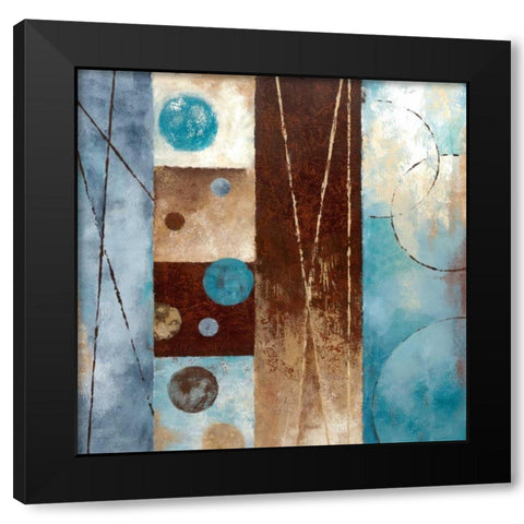 Roll With It II Black Modern Wood Framed Art Print with Double Matting by Nan