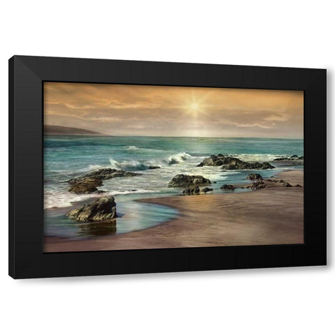 Near Dusk Black Modern Wood Framed Art Print with Double Matting by Calascibetta, Mike
