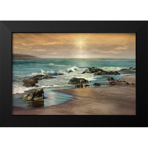 Near Dusk Black Modern Wood Framed Art Print by Calascibetta, Mike