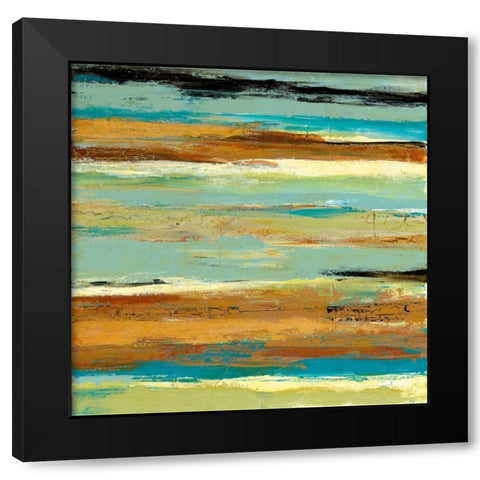 Terra Firma I Black Modern Wood Framed Art Print with Double Matting by Donovan, Maria