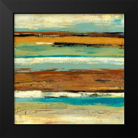 Terra Firma II Black Modern Wood Framed Art Print by Donovan, Maria