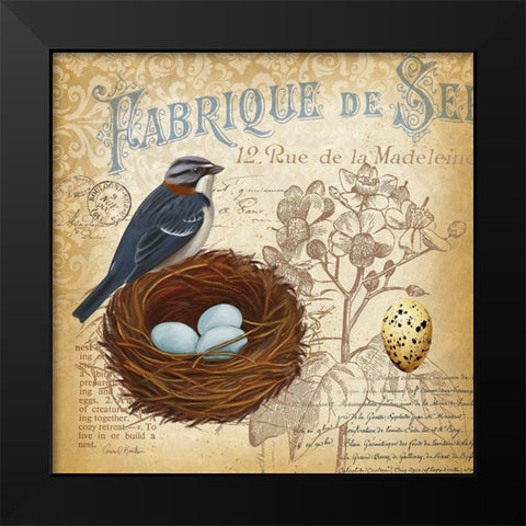 Springtime in France III Black Modern Wood Framed Art Print by Knutsen, Conrad