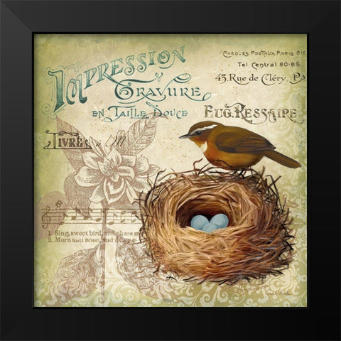 Springtime in France IV Black Modern Wood Framed Art Print by Knutsen, Conrad