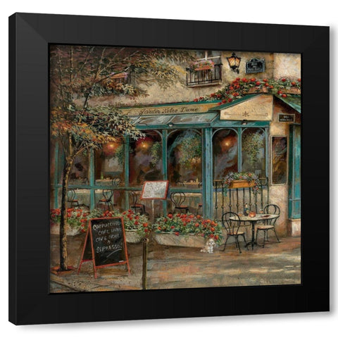 Jardin Notre Dame I Black Modern Wood Framed Art Print by Manning, Ruane
