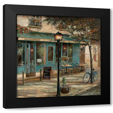 Jardin Notre Dame II Black Modern Wood Framed Art Print with Double Matting by Manning, Ruane