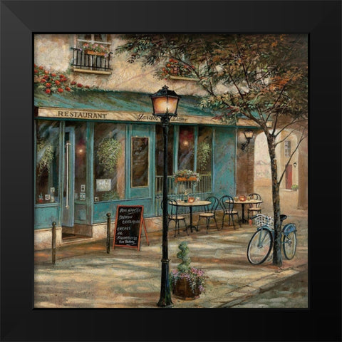 Jardin Notre Dame II Black Modern Wood Framed Art Print by Manning, Ruane