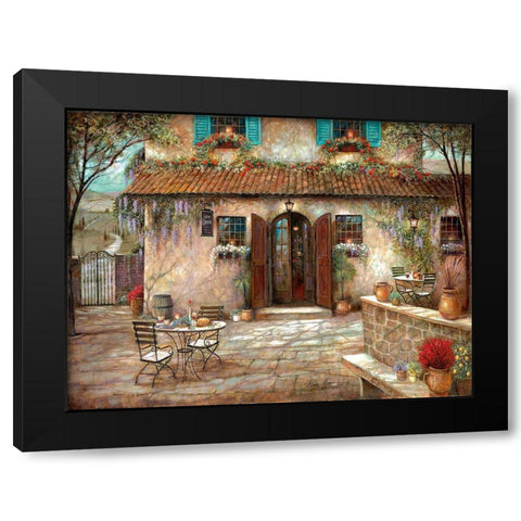 Villa Claretta Black Modern Wood Framed Art Print with Double Matting by Manning, Ruane