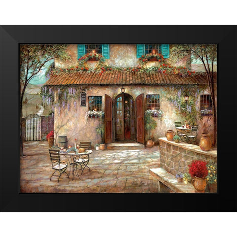 Villa Claretta Black Modern Wood Framed Art Print by Manning, Ruane