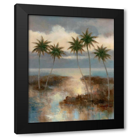 After the Rain I Black Modern Wood Framed Art Print by Chiu, T.C.