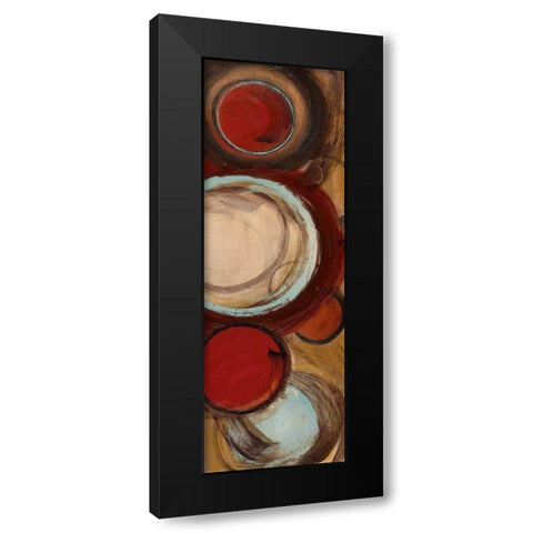 Encircled I Black Modern Wood Framed Art Print by Alldredge, Joy