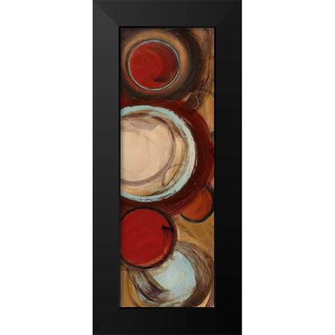 Encircled I Black Modern Wood Framed Art Print by Alldredge, Joy