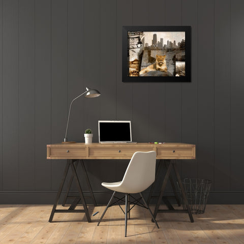 Lincoln Park Zoo Black Modern Wood Framed Art Print by Donovan, Kelly
