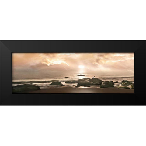 Best Seat In Black Modern Wood Framed Art Print by Calascibetta, Mike