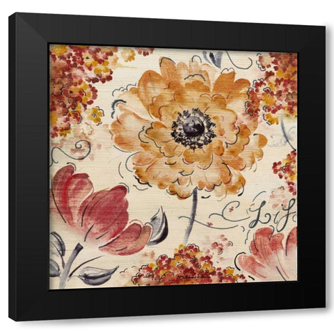 Feels Like Spring II Black Modern Wood Framed Art Print with Double Matting by Henson, Richard