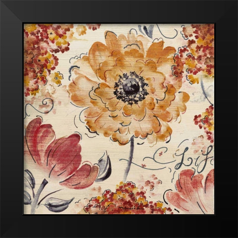 Feels Like Spring II Black Modern Wood Framed Art Print by Henson, Richard