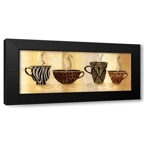 Cafe Exotica I Black Modern Wood Framed Art Print with Double Matting by Tava Studios