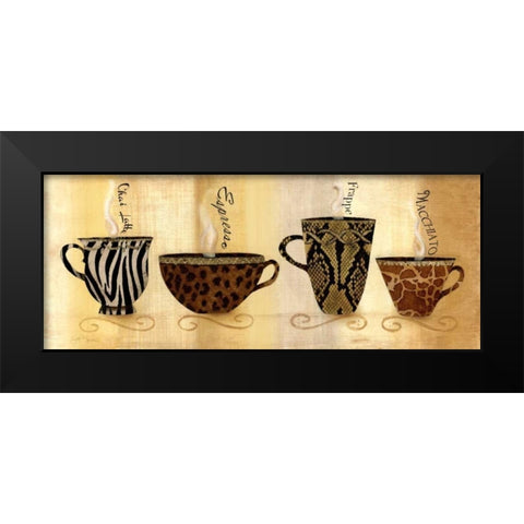 Cafe Exotica I Black Modern Wood Framed Art Print by Tava Studios