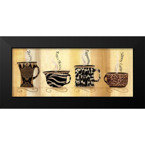 Cafe Exotica II Black Modern Wood Framed Art Print by Tava Studios