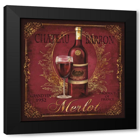 Chateau Barron Black Modern Wood Framed Art Print with Double Matting by Knutsen, Conrad