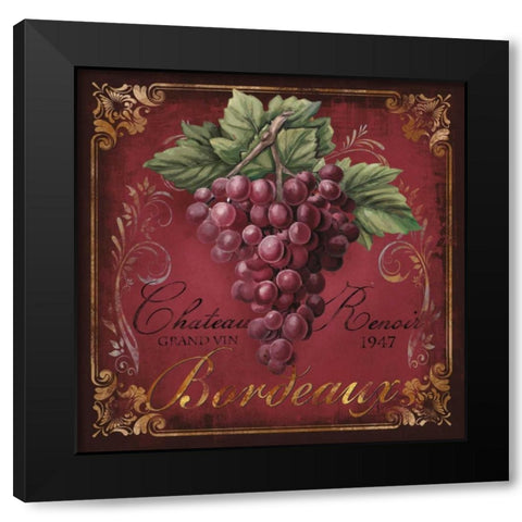 Chateau Renoir Black Modern Wood Framed Art Print by Knutsen, Conrad