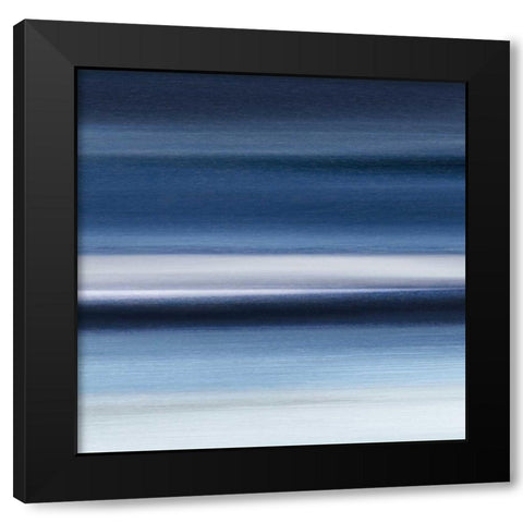 Indigo II Black Modern Wood Framed Art Print with Double Matting by Jill, Susan