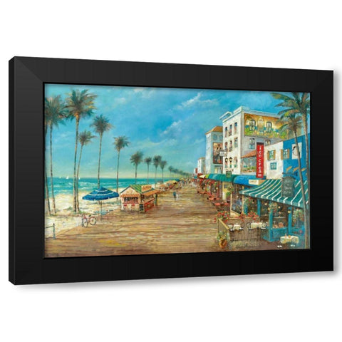 A Day On Black Modern Wood Framed Art Print with Double Matting by Manning, Ruane