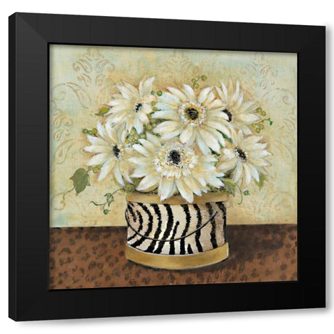 Exotic Touch I Black Modern Wood Framed Art Print with Double Matting by Tava Studios