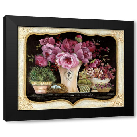 La Belle France Black Modern Wood Framed Art Print by Tava Studios