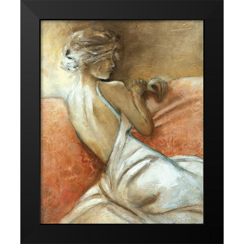 A Quiet Refrain I Black Modern Wood Framed Art Print by Robinson, Carol