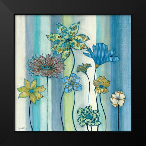 Nigellas Arrangement II Black Modern Wood Framed Art Print by Tava Studios