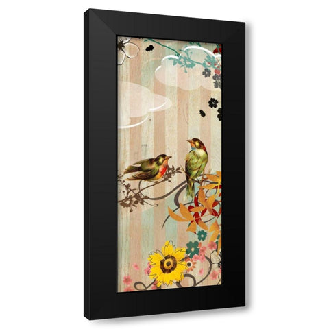 Vintage Love Black Modern Wood Framed Art Print with Double Matting by Donovan, Kelly