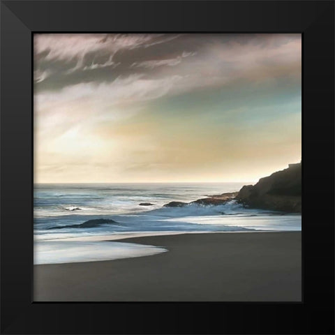 Tranquil Waters Black Modern Wood Framed Art Print by Calascibetta, Mike