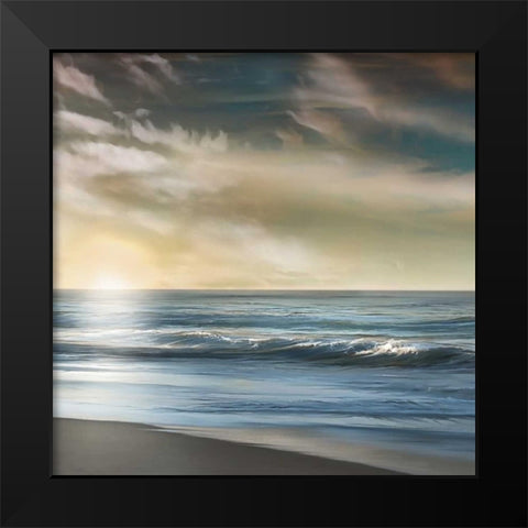 Suns Dying Black Modern Wood Framed Art Print by Calascibetta, Mike
