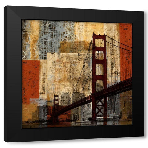 Bay Bridge Black Modern Wood Framed Art Print by Craven, Katrina