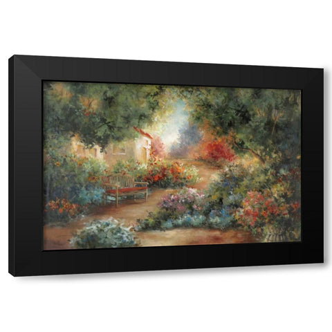 Garden In Arles Black Modern Wood Framed Art Print with Double Matting by Robinson, Carol