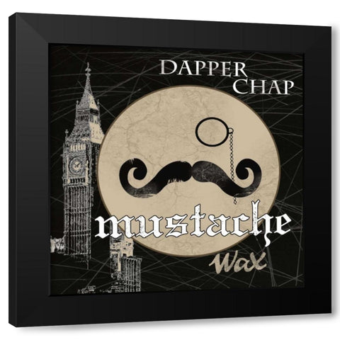 Dapper Chap Black Modern Wood Framed Art Print with Double Matting by Robinson, Carol
