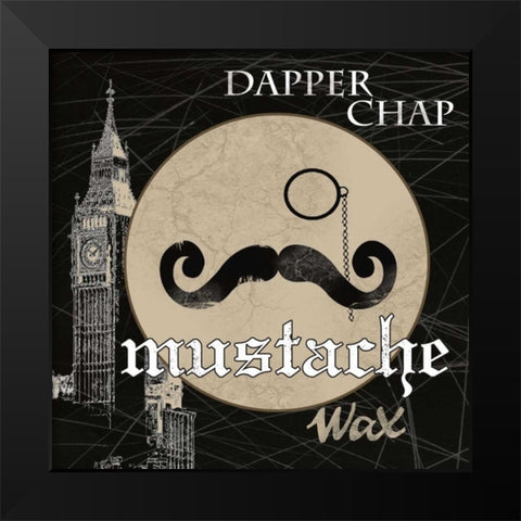 Dapper Chap Black Modern Wood Framed Art Print by Robinson, Carol