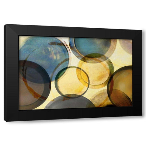 Worlds Collide Black Modern Wood Framed Art Print by Craven, Katrina