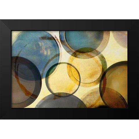 Worlds Collide Black Modern Wood Framed Art Print by Craven, Katrina