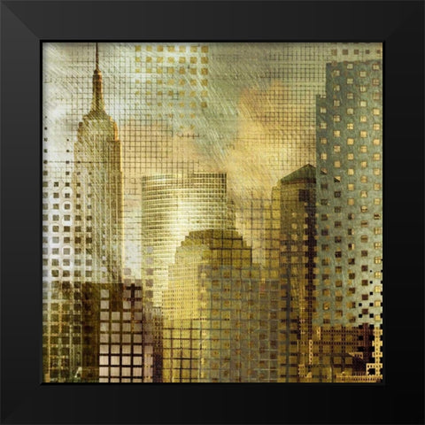Empire State Building Black Modern Wood Framed Art Print by Craven, Katrina